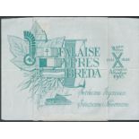 G.B. - World War II / Poland 1944 Polish Forces illustrated Christmas letter sheet, Smith type L....