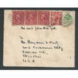 G.B. - Airmails 1929 Cover (minor soiling) from London to Kansas City franked by UPU Congress 1d, 1