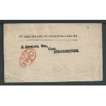 G.B. - London / Newspaper c.1890 Newspaper wrapper from London with scarce oval handstamp "G.P.O./PA