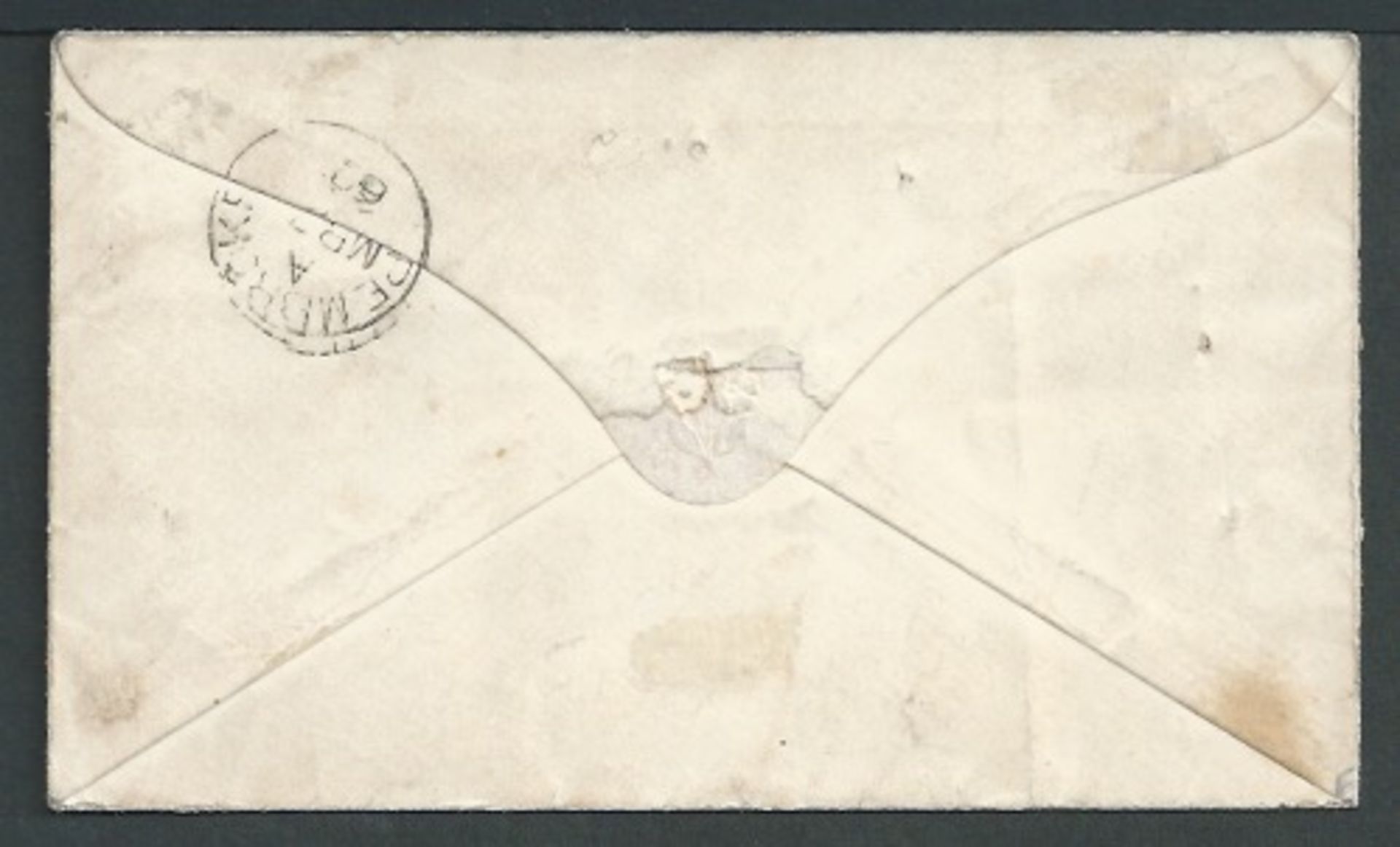 Great Britain Mailboat Cancels / Gibraltar 1862 Cover headed "From Dennis Dailey on board H.M. Ship - Image 2 of 3