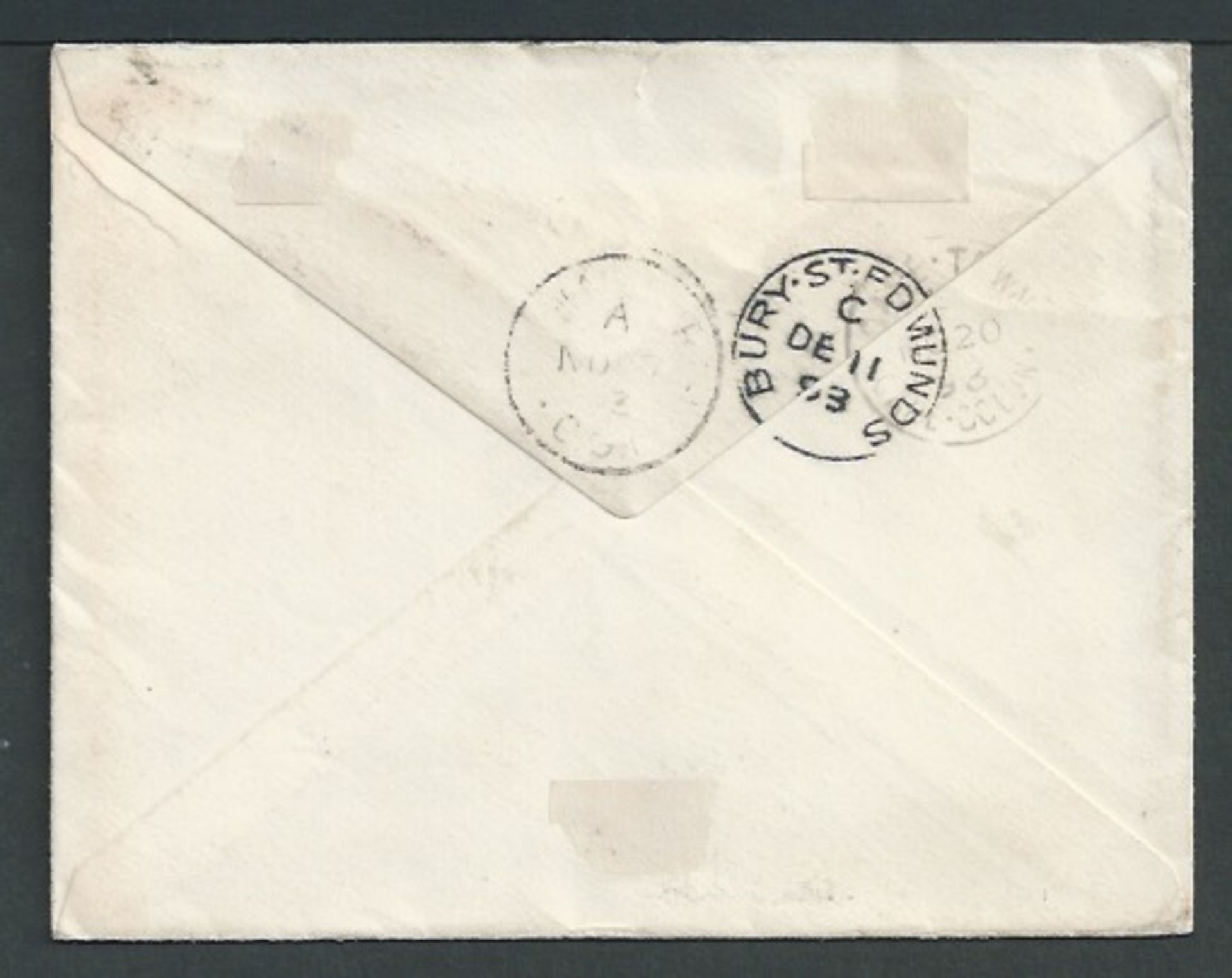 Basutoland 1893 Cape of Good Hope Q.V. 1d carmine Postal Stationery Envelope used with Cape Rectangu - Image 2 of 2