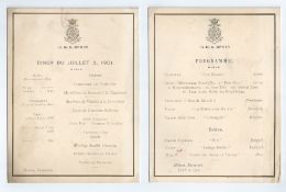 ROYALTY HMS OPHIR 1901 PROGRAMME MENU TASMANIA ROYAL VISIT DUKE OF CORNWALL Fine Dinner Menu and Mus