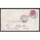 Boer War 1900 (Feb 28) Cover (minor staining) from Cape Town to Lady Grey, the occupied by the Boer