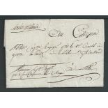 G.B. - Military / France 1799 Entire letter (a few faults) to Lille, written by Captain Villain on p