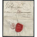 G.B. - Channel Islands / Ship Letters - Guernsey 1804 Entire letter (upper flap removed and rejoined
