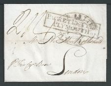 Netherland Colonies - Curacao - G.B. - Ship Letter 1812 Entire sent to London "p. Trio, Capn. Boon"
