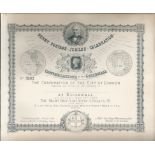 G.B. - Jubilee of Penny Post 1890 Unused Specimen of the Invitation to the Penny Post Jubilee Ce...