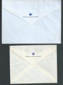 ROYALTY PAIR OF UNUSED ENVELOPES STATIONARY FROM HM YACHT VICTORIA & ALBERT