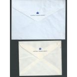 ROYALTY PAIR OF UNUSED ENVELOPES STATIONARY FROM HM YACHT VICTORIA & ALBERT