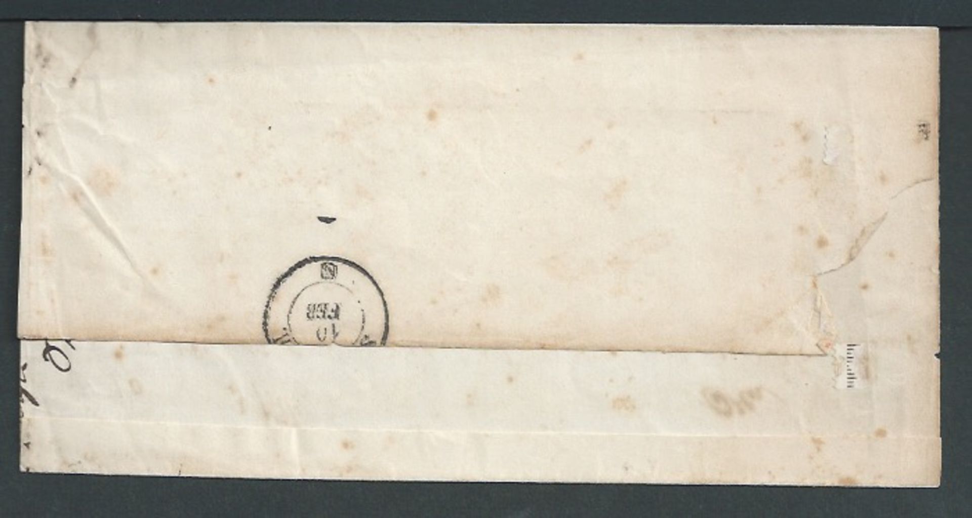 German States - Baden 1861 Part entire (address panel and one flap) from Ludwigshafen to Stockach w - Image 2 of 3