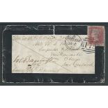 New Zealand / G.B. - Military 1875 Mourning cover (edge faults) from Chatham to New Zealand, headed