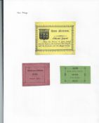 ROYALTY RARE ETON MONTEM TICKETS 1829 1835 1841 KING WILLIAM IV AND QUEEN VICTORIA Fine and rare Et