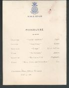 ROYALTY DUKE & DUCHESS CORNWALL KING GEORGE V QUEEN MARY VISIT AUSTRALIA 1901 Fine dinner menu hel