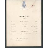 ROYALTY DUKE & DUCHESS CORNWALL KING GEORGE V QUEEN MARY VISIT AUSTRALIA 1901 Fine dinner menu hel