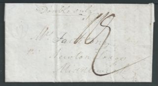 Grenada - Carriacou 1838 Entire Letter to England written from the Island of Carriacou, located in t