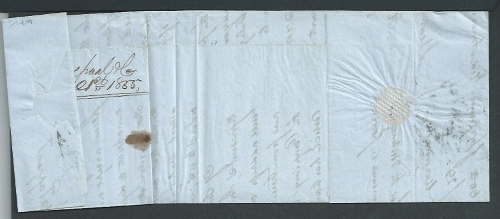 Forwarding Agents 1855 Entire Letter from Rotterdam to Boston carried outside the mails to New York - Image 2 of 4