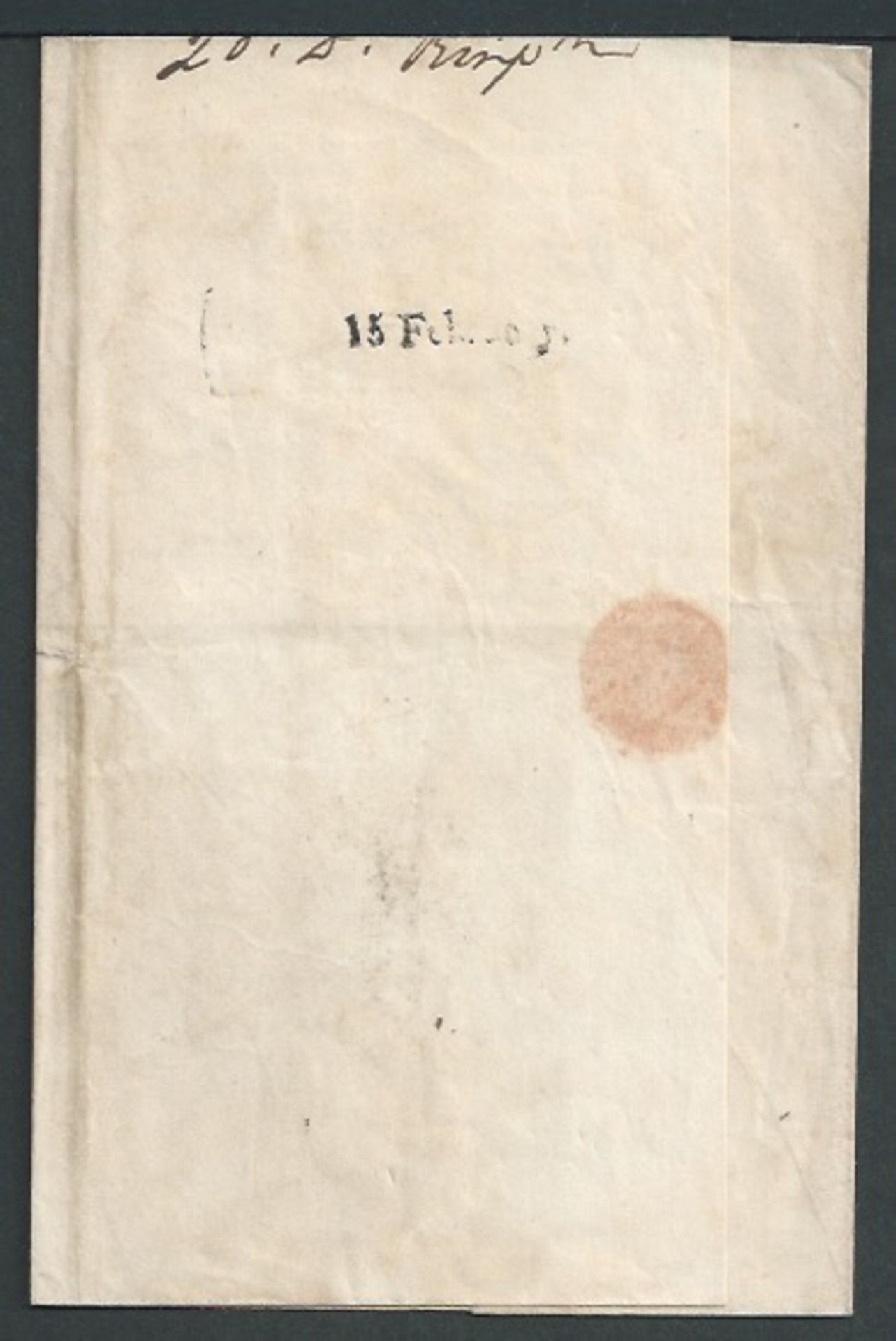 France / Malta 1836 Wrapper from Marseille 9th February 1835 to Malta with Malta mark on reverse. - Image 2 of 3