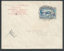 Australia 1932 (Dec 12) J.R. Herbert England to Australia flight, cover flown on the final leg from