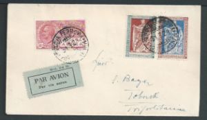 Italy / Cyrenaica 1929 (Mar 31) First Flight Cover from Genoa to Tobruk.