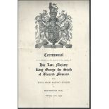 ROYALTY RARE CEREMONIAL KING GEORGE VI COFFIN FROM KINGS CROSS TO WESTMINSTER 1952 Fine original c