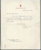 ROYALTY RARE HANDWRITTEN NOTE PRINCE OF WALES KING EDWARD VIII DUKE OF WINDSOR 1927 Fine handwritte
