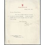 ROYALTY RARE HANDWRITTEN NOTE PRINCE OF WALES KING EDWARD VIII DUKE OF WINDSOR 1927 Fine handwritte