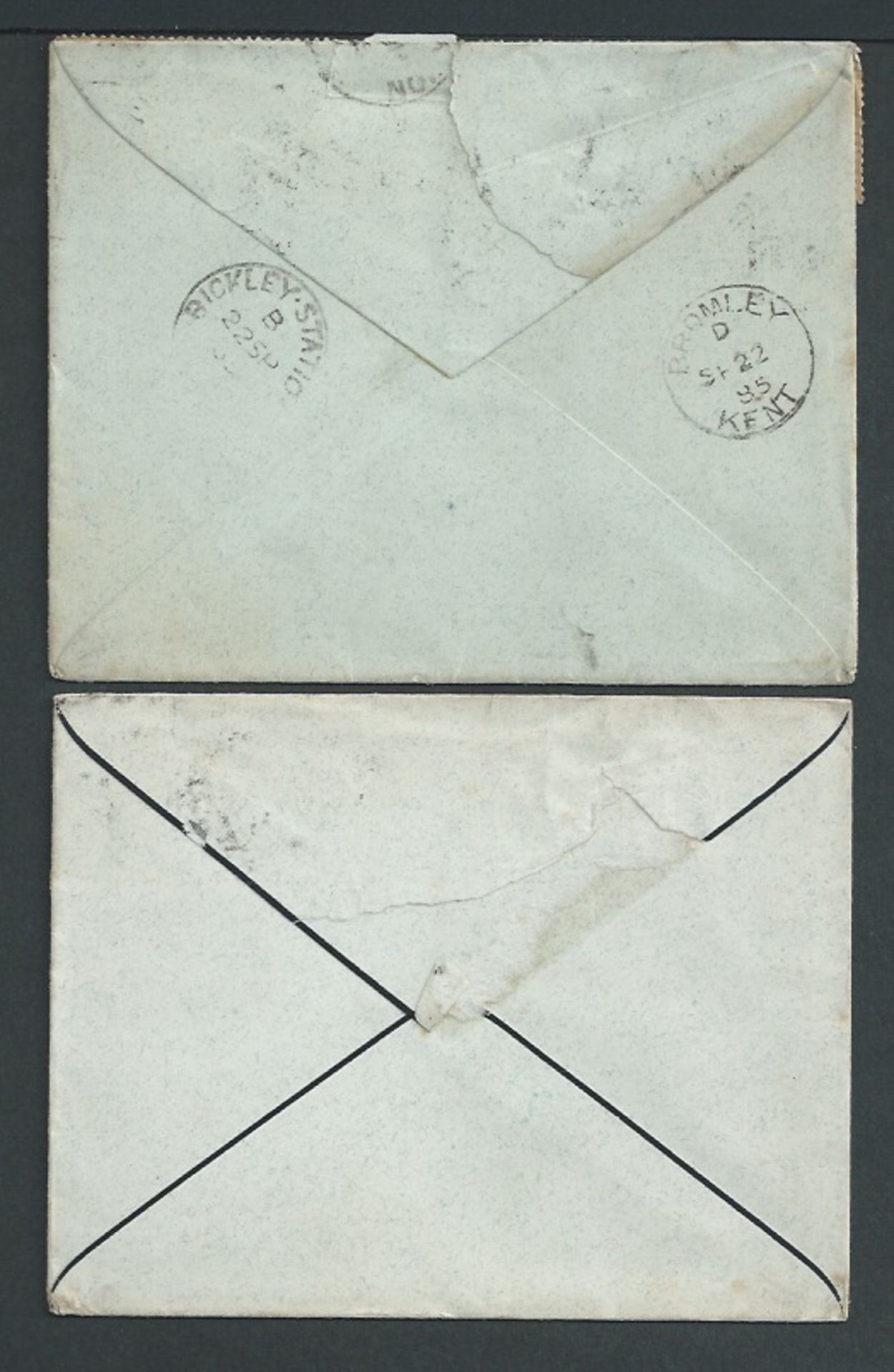 G.B. - Naval Mail / T.P.O.s / Railways 1885-86 Cover from Commander Parr serving on H.M.S. Frolic i - Image 2 of 2