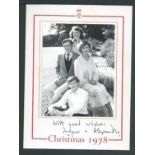 Royalty Christmas Card From Angus & Alexandra Ogilvy 1978 Fine Christmas Card From The Queen's Cou