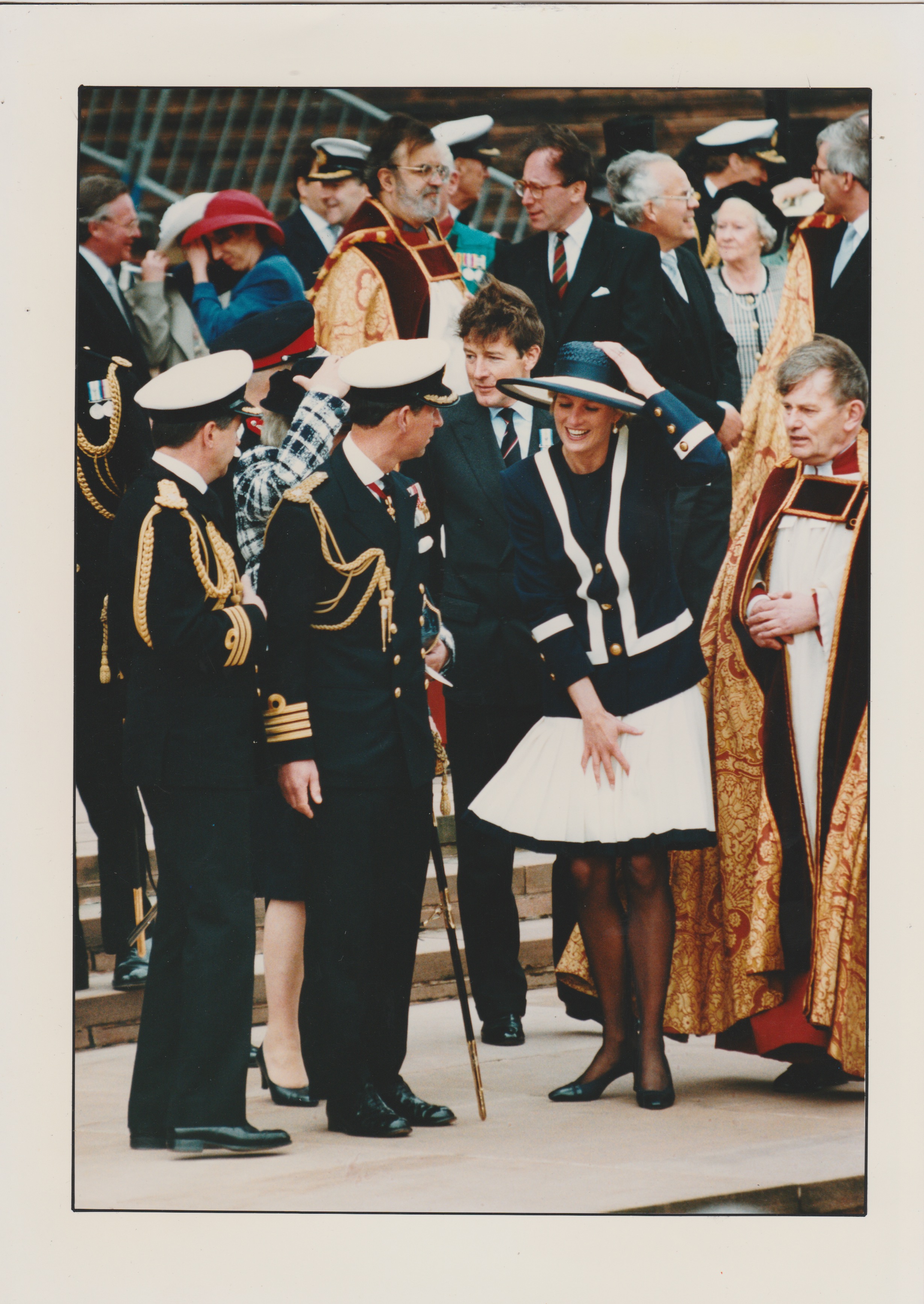 Royalty Original Press Photo Prince Charles & Princess Diana Liverpool 1993