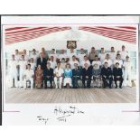 Royalty Hand Signed Photo Royal Yacht Hmy Britannia Tokyo 1997 Sir & Lady Ogilvy Fine Large Colour