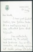 Royalty, Letter Prince Philip Duke Of Edinburgh - Sir Harold Hartley Windsor Castle 1955