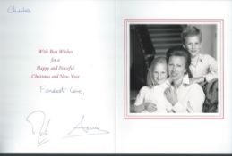 Royalty Signed Christmas Card From Princess Anne Daughter Of Queen Elizabeth Ii Fine Christmas Ca