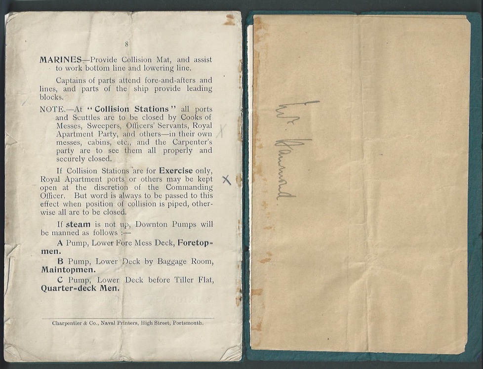 Royalty, Rare Crew Regulations Booklet For Hm Yacht Victoria & Albert - Image 6 of 7