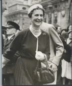 Royalty, Duchess Of Kent Westminster Abbey Coronation 1953 Original Press Photo