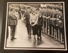 Royalty Original Press Photo Princess Diana West Germany Reviewing Soldiers 1986 Fine Black And Whi