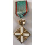 Italy Order Merit Knight's Cross Military Medal 1951 Award Decoration