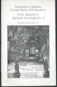 Royalty Hm Queen Elizabeth Silver Jubilee Westminster And Two Fdcs Terrific Group — Presentation Of