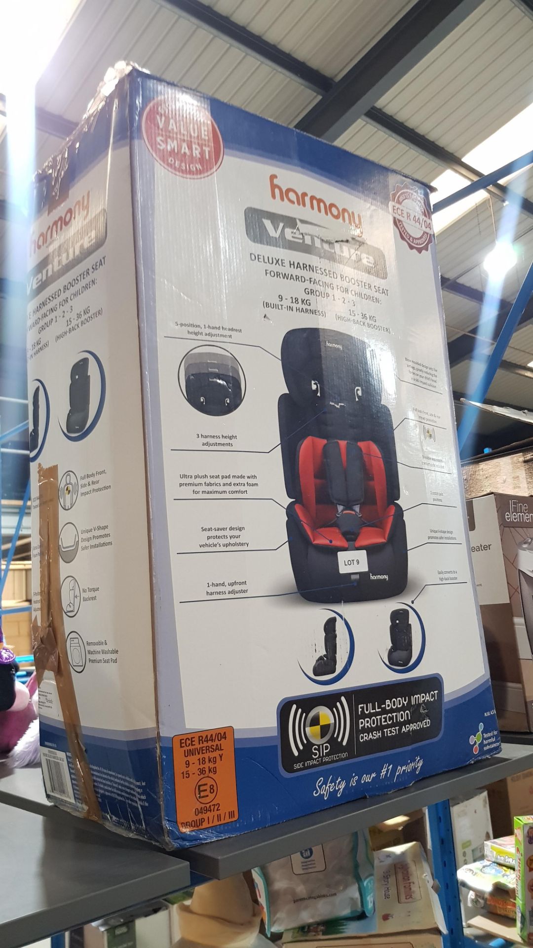 1 X Harmony Venture Deluxe Harnessed Booster Seat Forward Facing Group 1-3