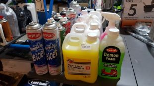 Approx 23 X Mixed Car Care Items To Include Carplan Bluestar De-Icer, Auto Drive Wash & Wax Ca...