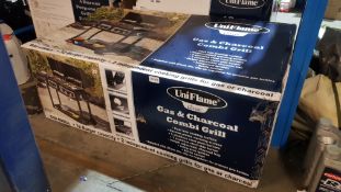 1 X Unilfame Gas & Charcoal Combi Grill
