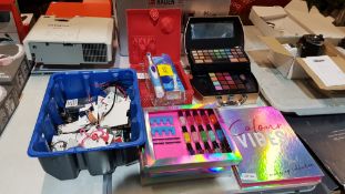Mixed Lot To Include Colour Vibes Make Up Collection, 3 X Nails Manicure Set, 1 X Make Up 2 Tier Ba