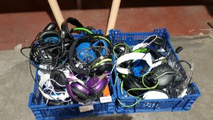 A Quantity Of Mixed Headphones To Inc Gaming & Wireless