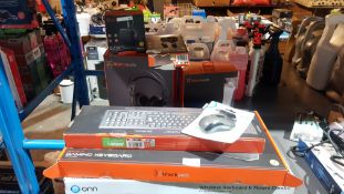 9 Items Ð Mixed Computing / Audio Set To Include 2 X Onn Wireless Keyboard & Mouse Set, 1 X B...