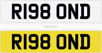 R198 OND number plate / car registration