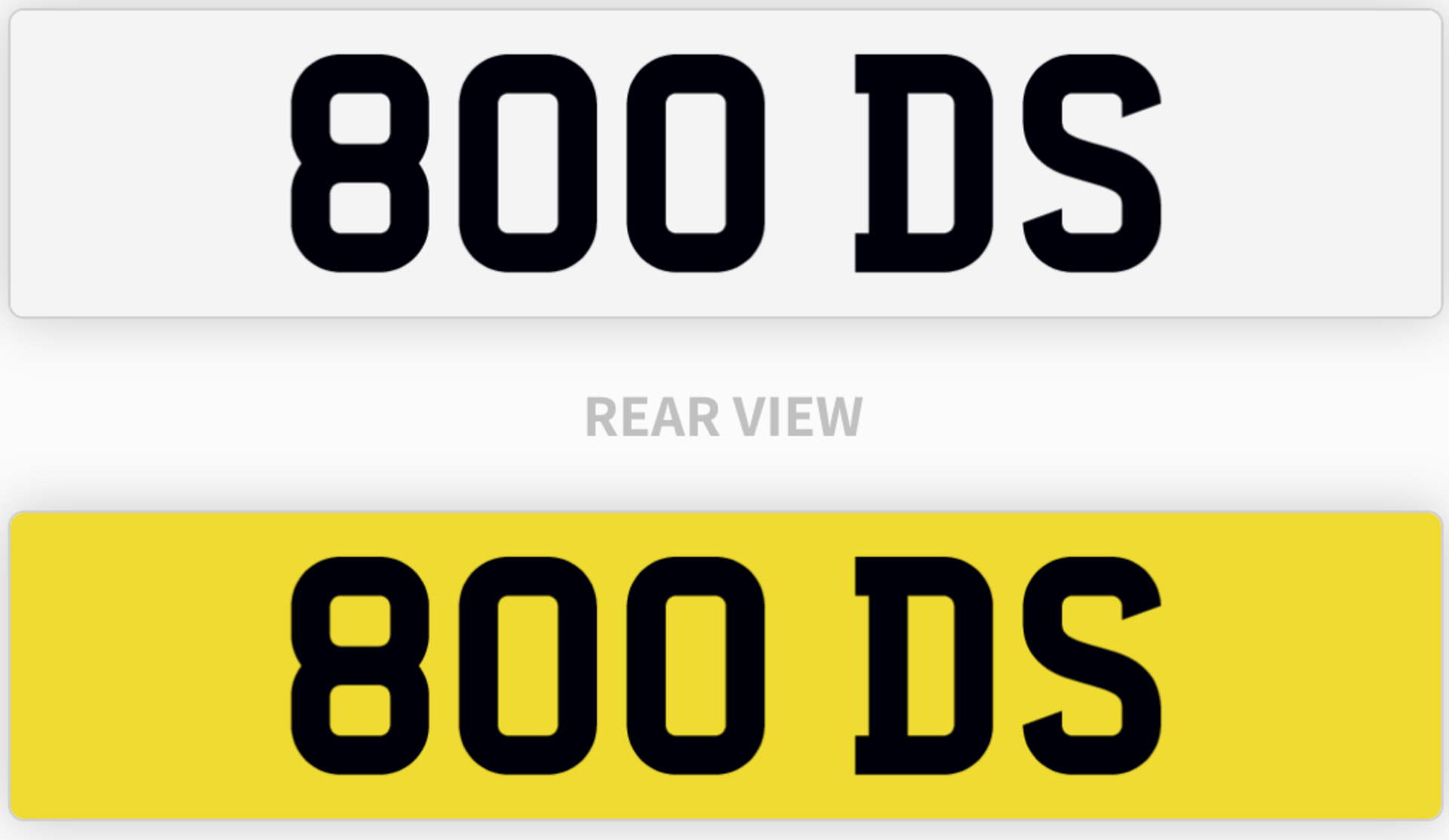 800 DS number plate / car registration