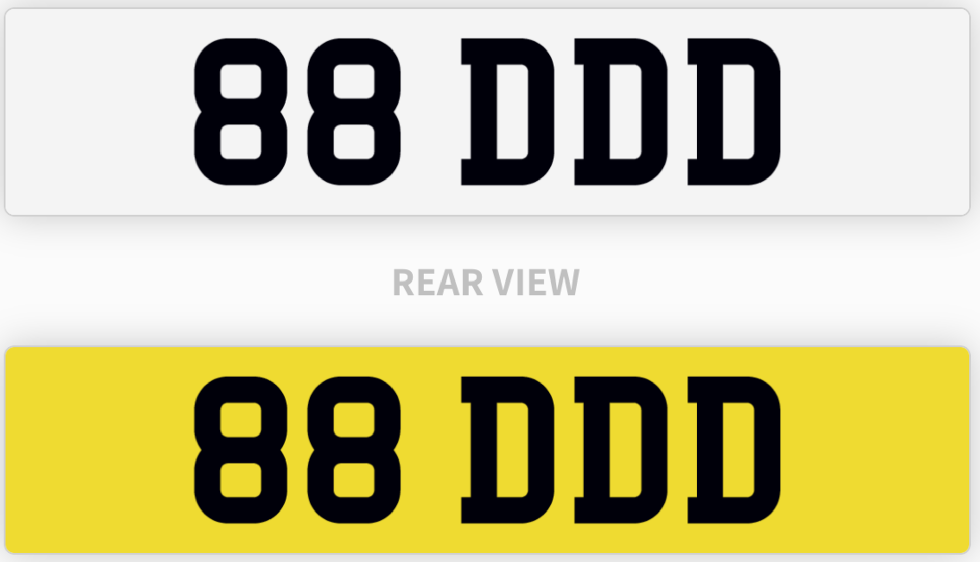 88 DDD number plate / car registration