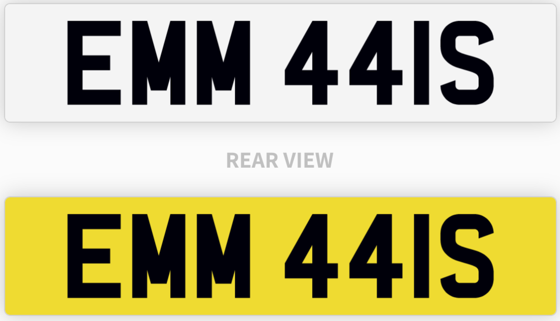 EMM 441S number plate / car registration