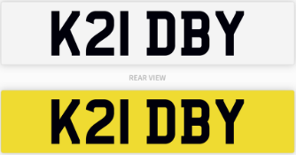 K21 DBY number plate / car registration