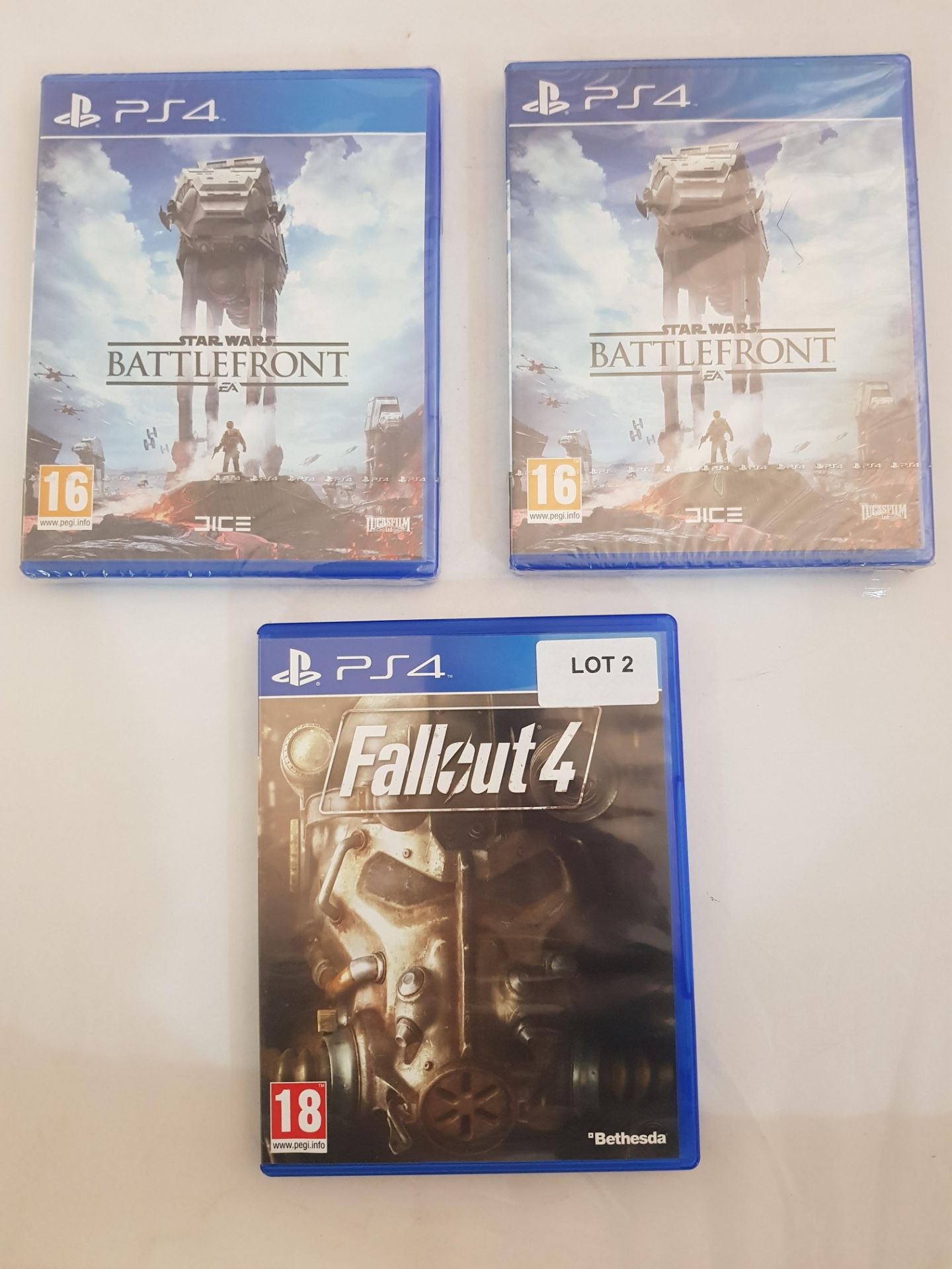 3 x PS4 games to included 2 x Star Wars Battlefront and Fallout 4