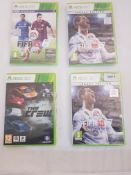 4 x Xbox 360 games to included 2 x FIFA 18, The crew and FIFA 15